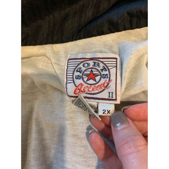 Vintage 80’s Sports Accent windbreaker jacket, women’s 2X (bin O) - Picture 6 of 6